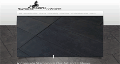 Desktop Screenshot of maverickconcrete.com