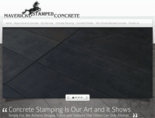 Tablet Screenshot of maverickconcrete.com